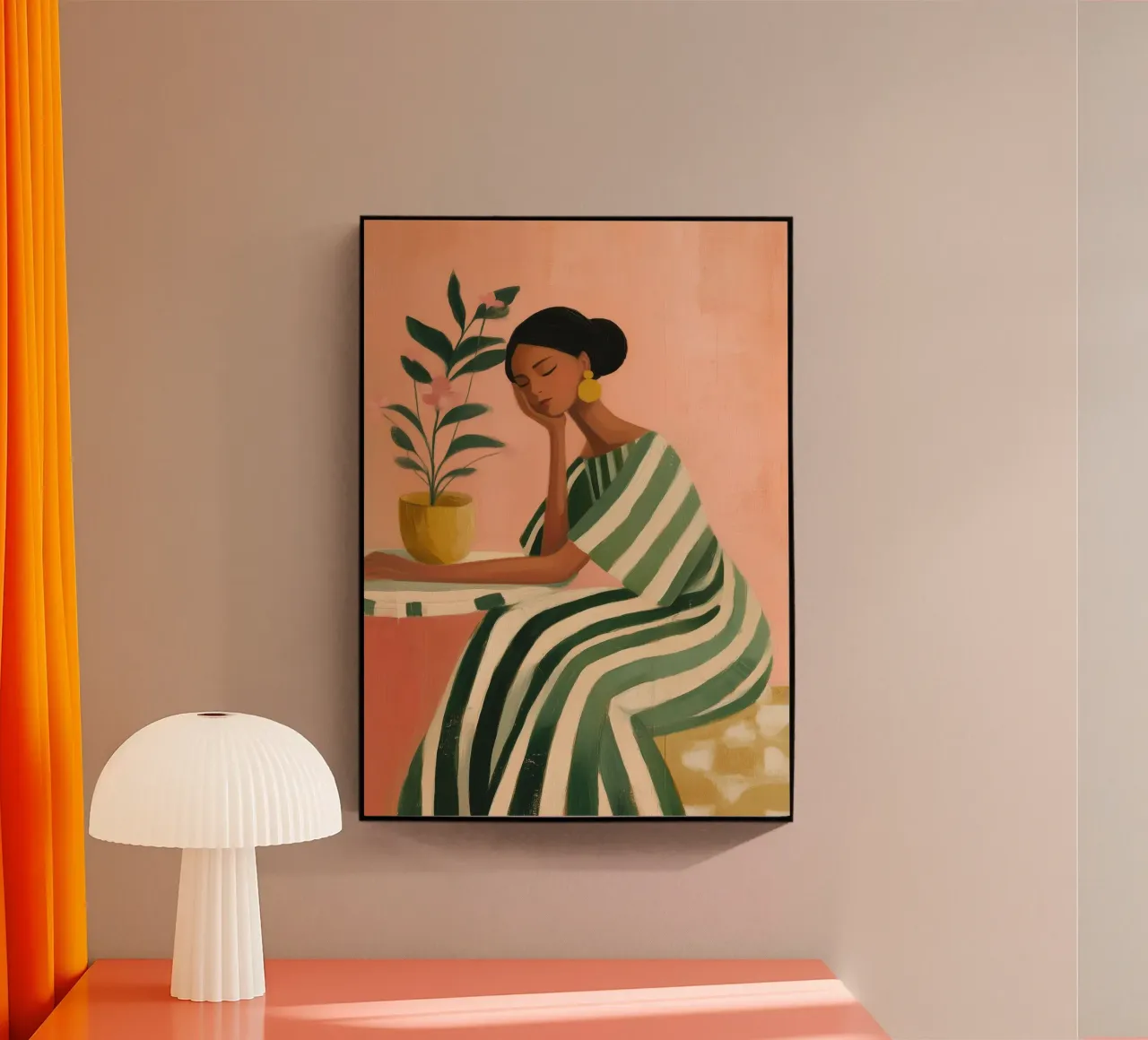 Dreaming Between Petals and Patterns plexiglass da Clara August