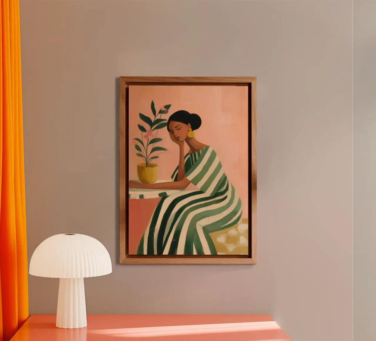 Dreaming Between Petals and Patterns alluminio dibond da Clara August