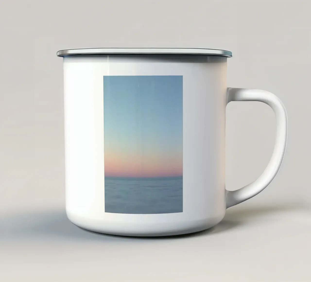 tranquility serenity evening tazza in smalto da prindy