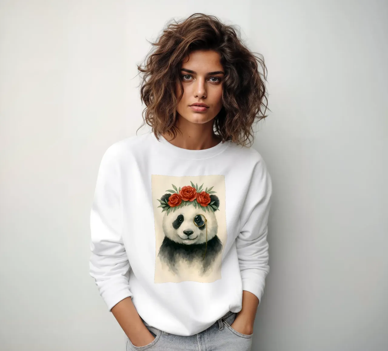 Il panda dapper di Peony Court felpa da Graceful Desine