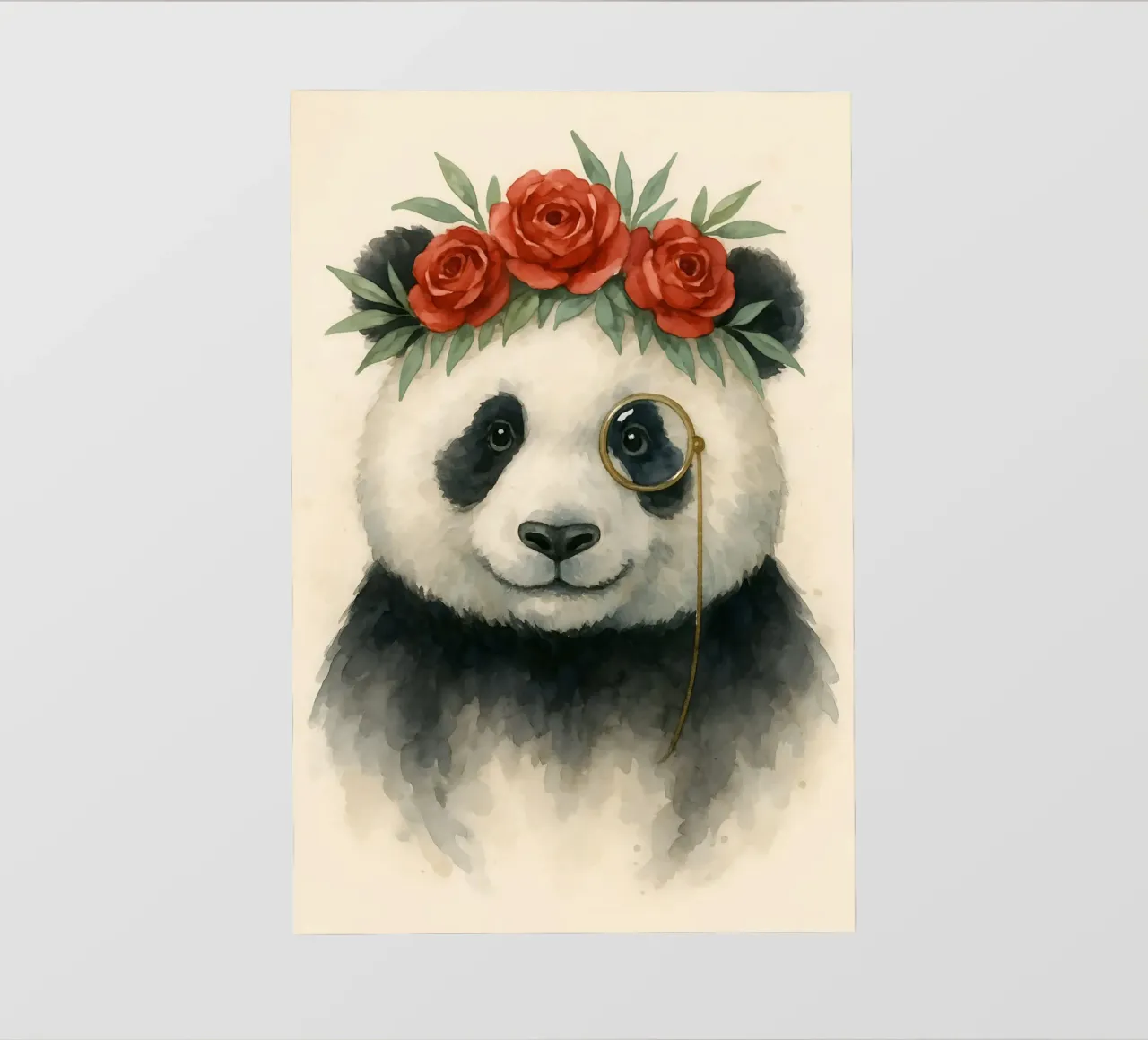 Il panda dapper di Peony Court telo in pvc da Graceful Desine