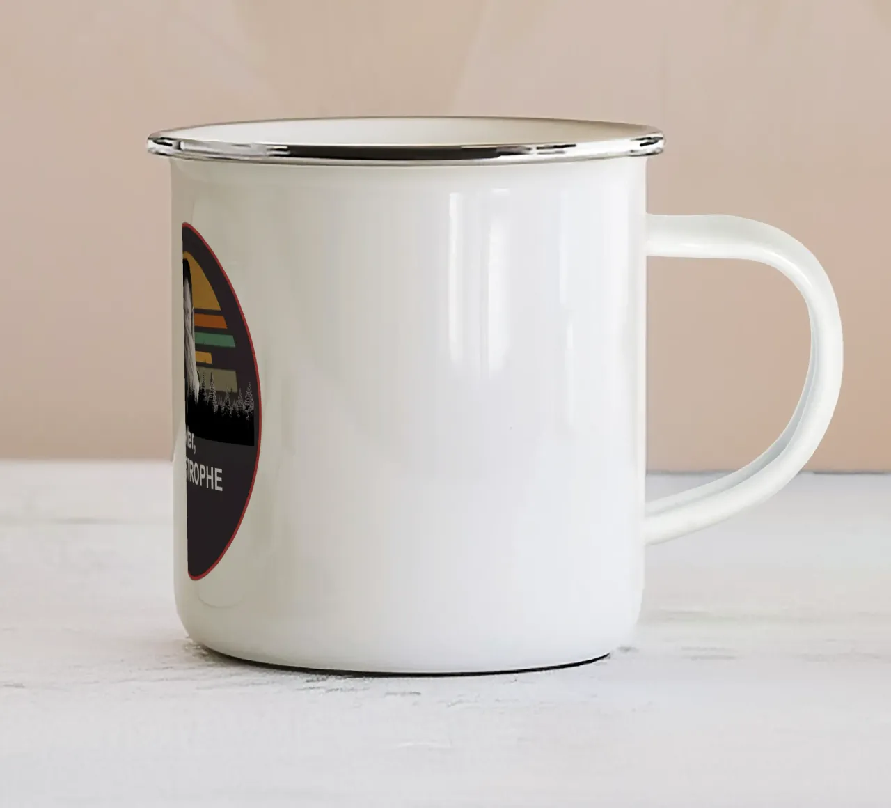 Katastrophe tazza in smalto da katastrophe