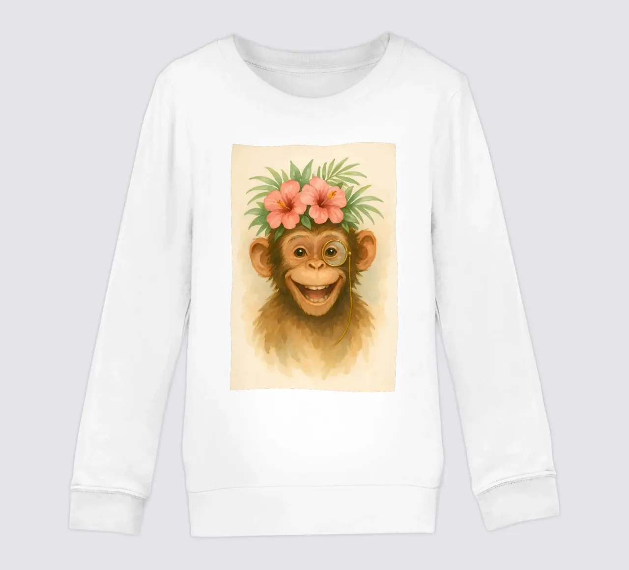 Cheeky Gentleman of the Jungle kids sweatshirt by Graceful Desine