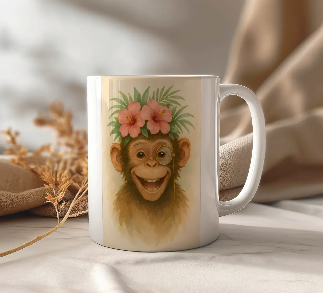 L'impertinente gentiluomo della giungla tazza in ceramica da Graceful Desine