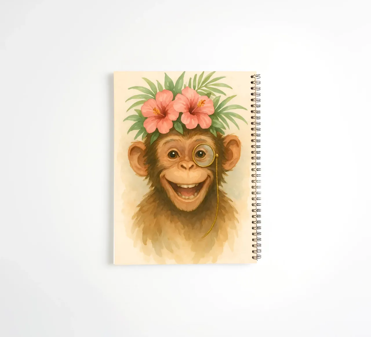 Cheeky Gentleman of the Jungle spiral notebook by Graceful Desine