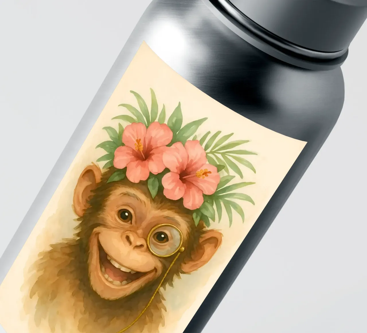 Cheeky Gentleman of the Jungle sticker by Graceful Desine