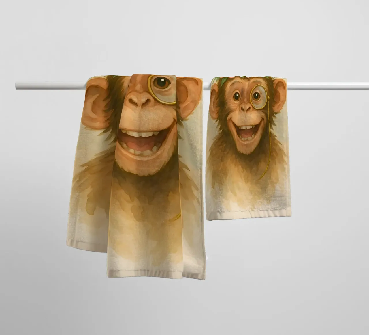 Cheeky Gentleman of the Jungle towel by Graceful Desine