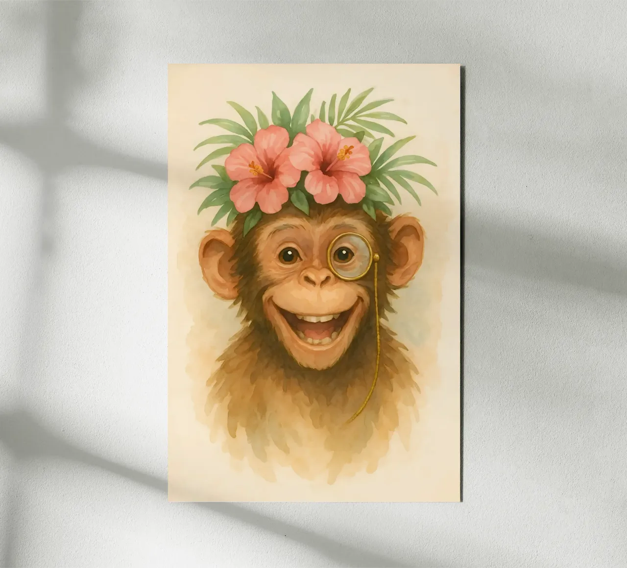 Cheeky Gentleman of the Jungle alu-dibond by Graceful Desine
