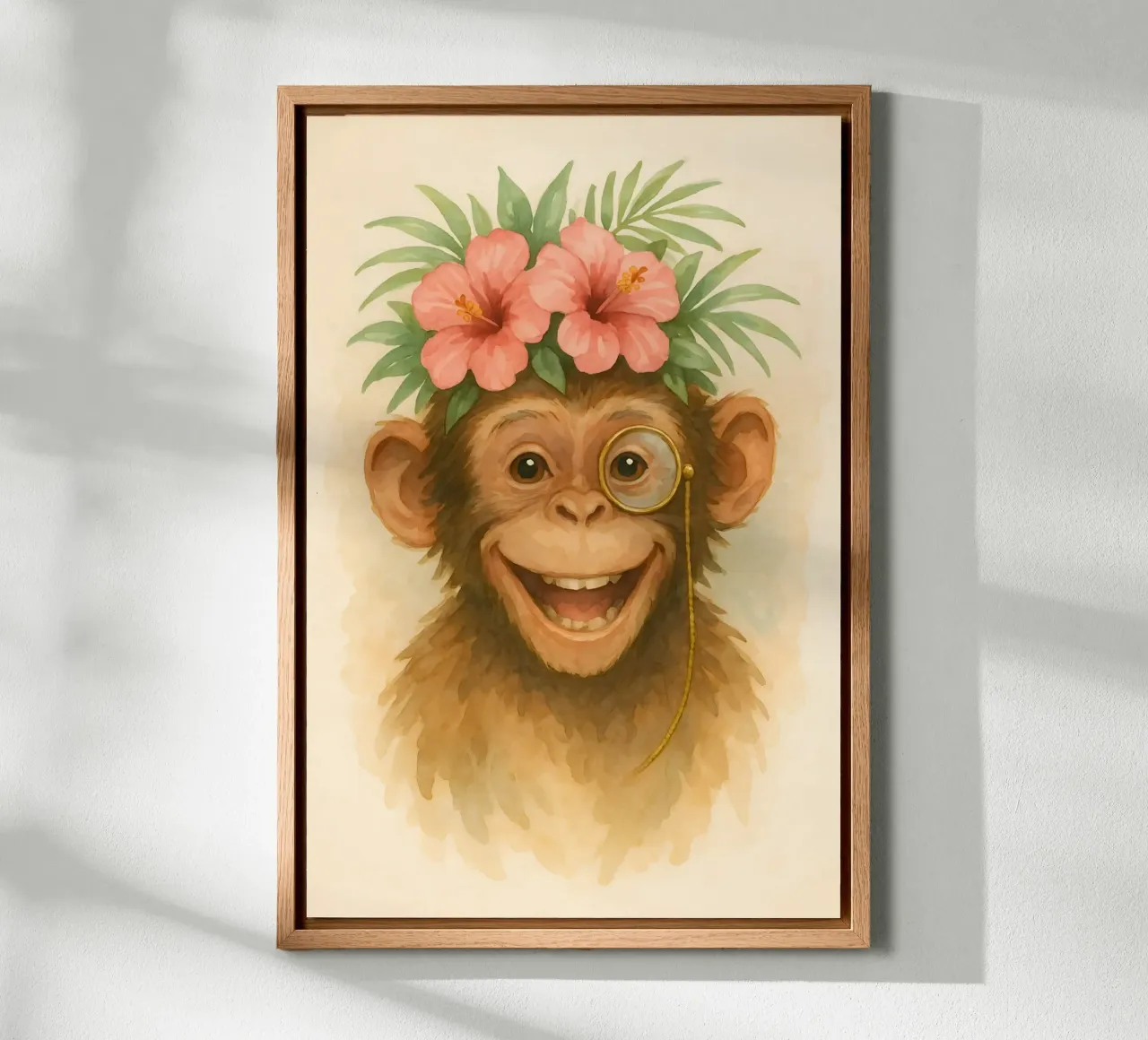 Cheeky Gentleman of the Jungle canvas by Graceful Desine
