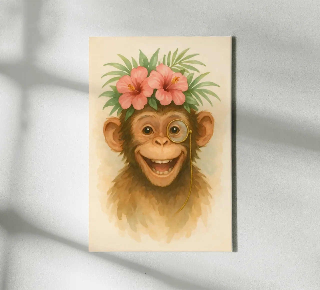 Cheeky Gentleman of the Jungle canvas by Graceful Desine