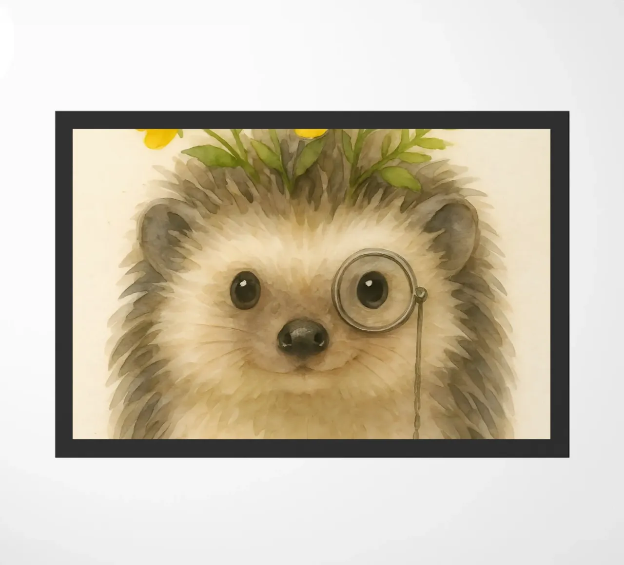 The Dandy Hedgehog doormat by Graceful Desine