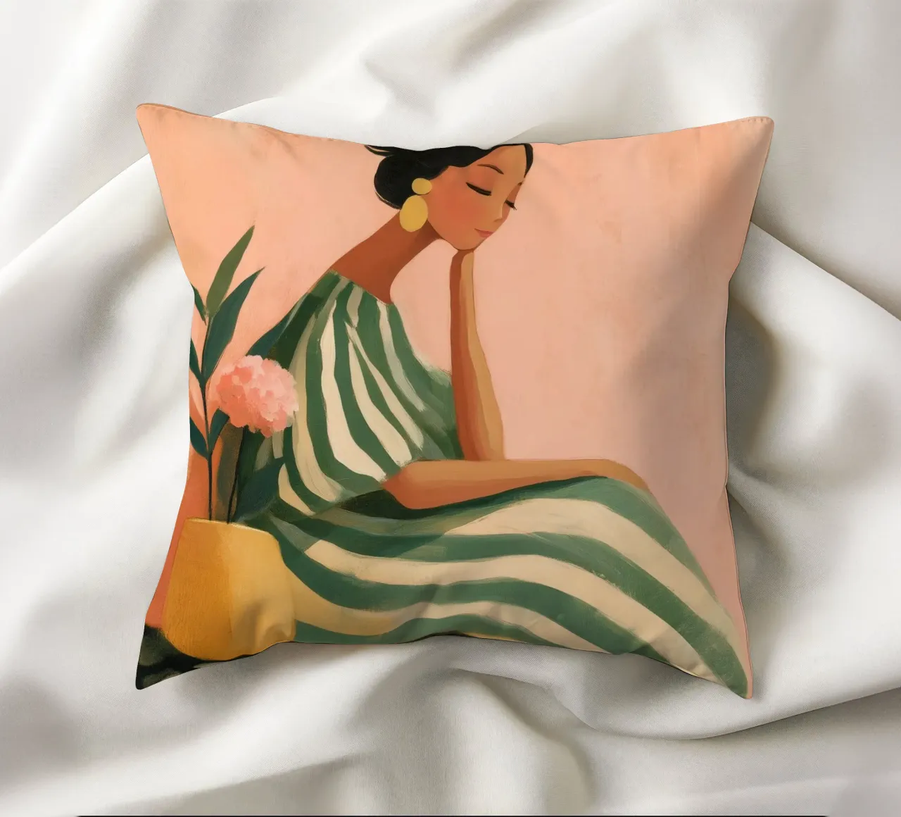 The Soft Geometry of Stillness cuscino da Clara August