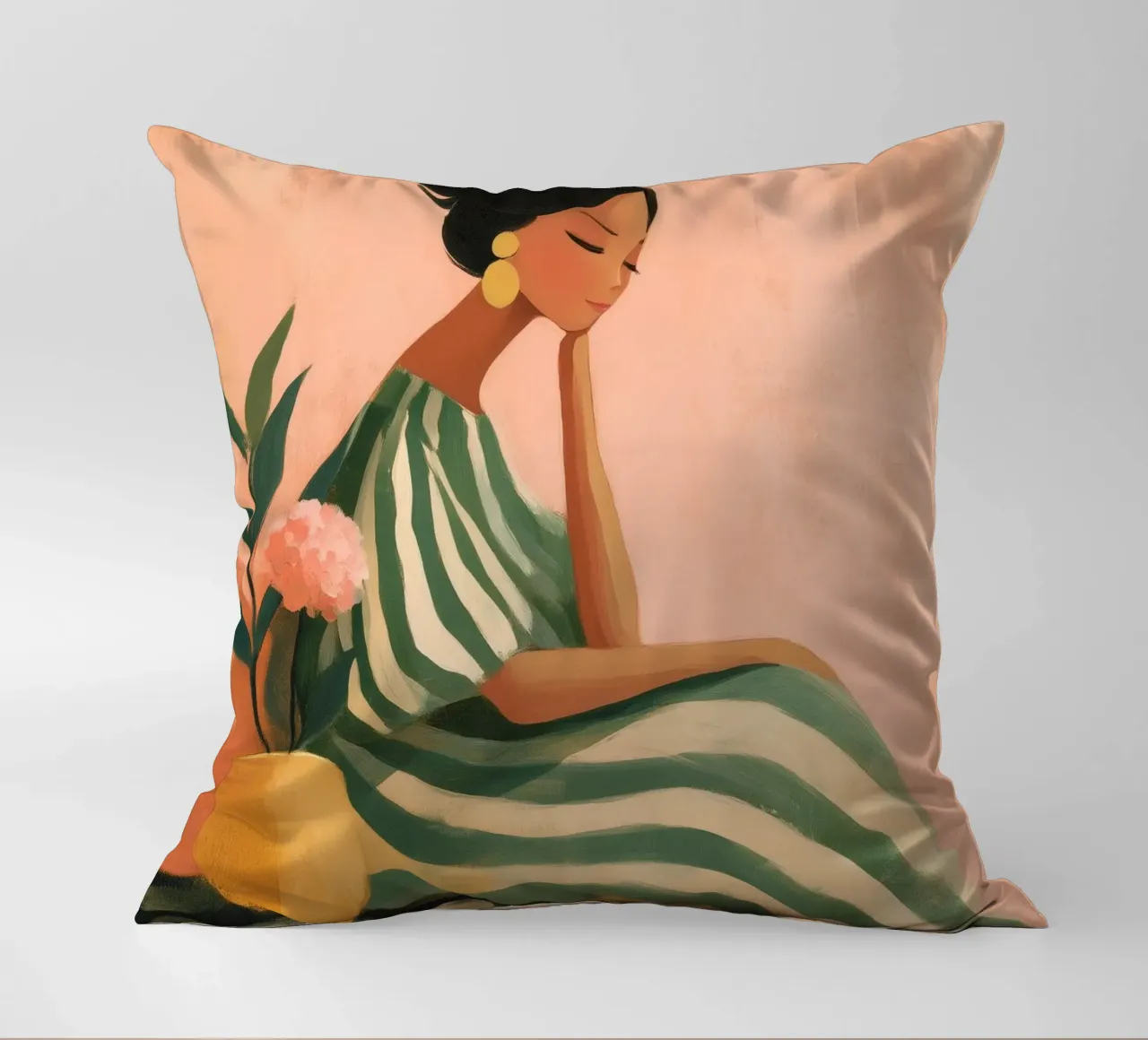 The Soft Geometry of Stillness cuscino da Clara August