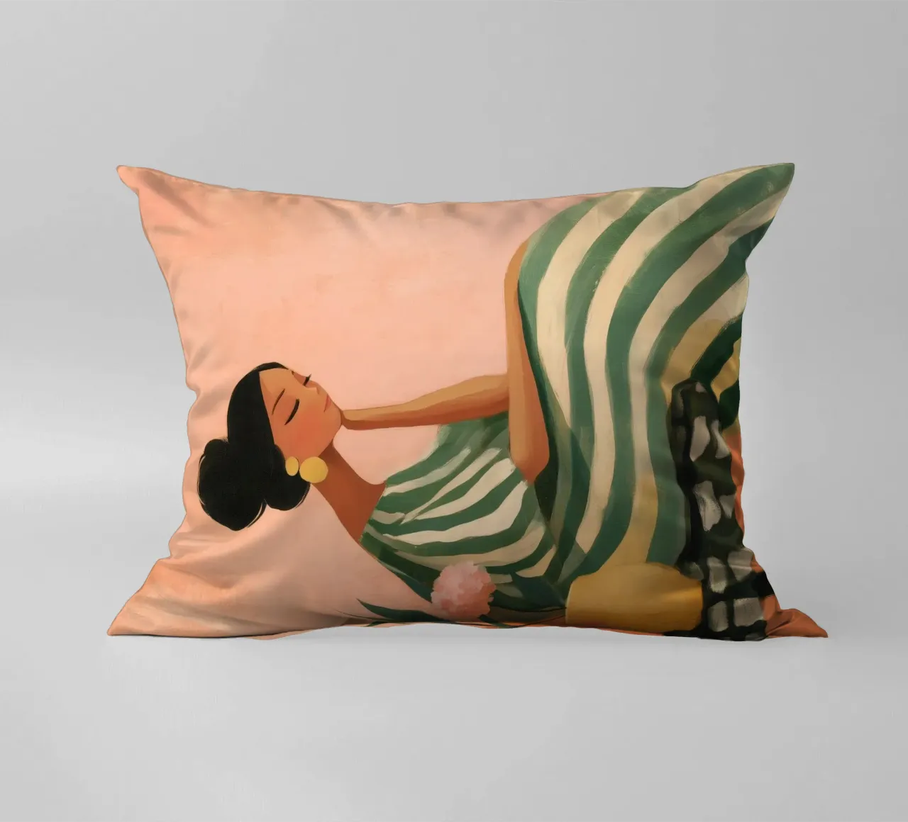 The Soft Geometry of Stillness cuscino da Clara August