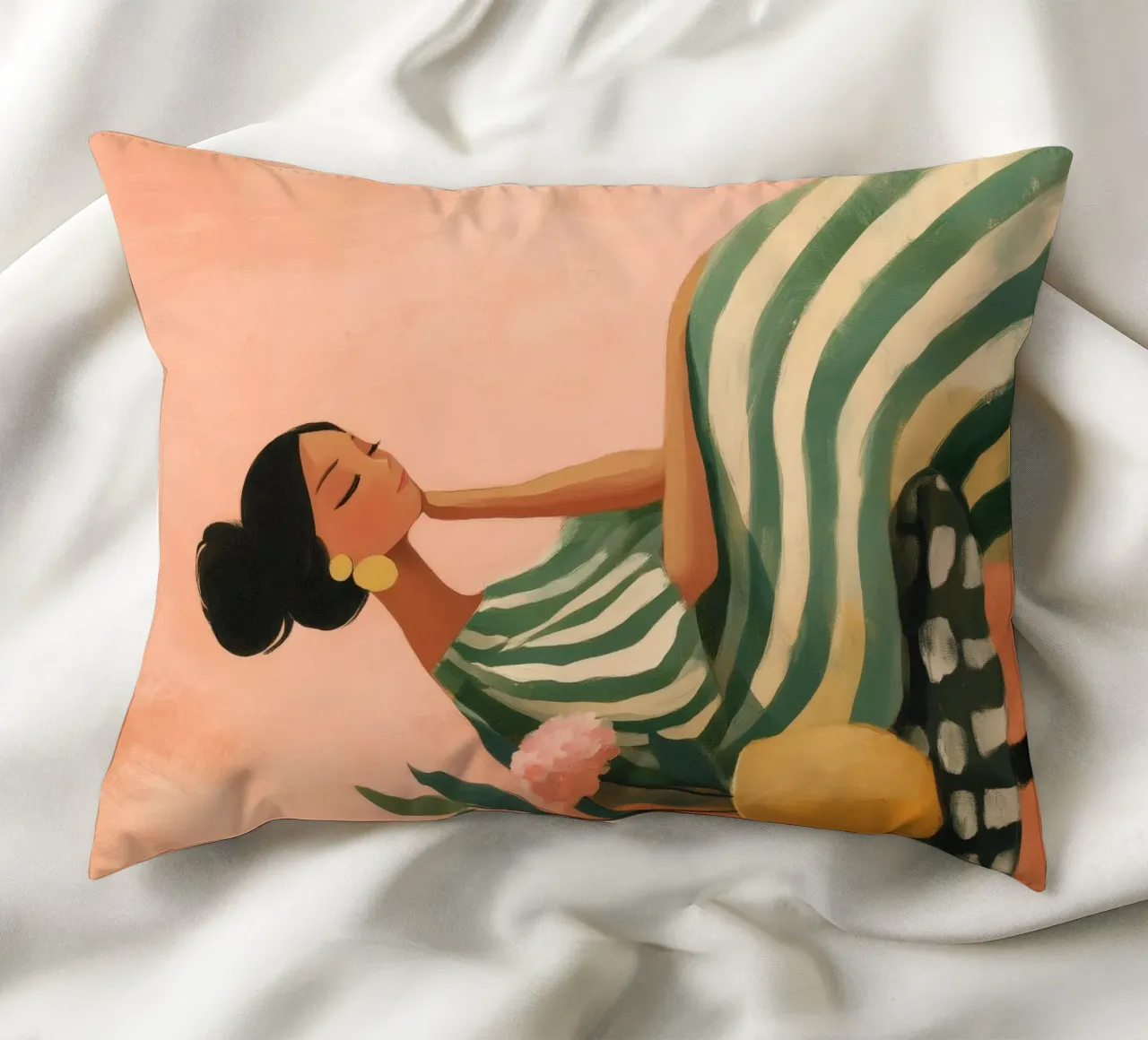 The Soft Geometry of Stillness cuscino da Clara August