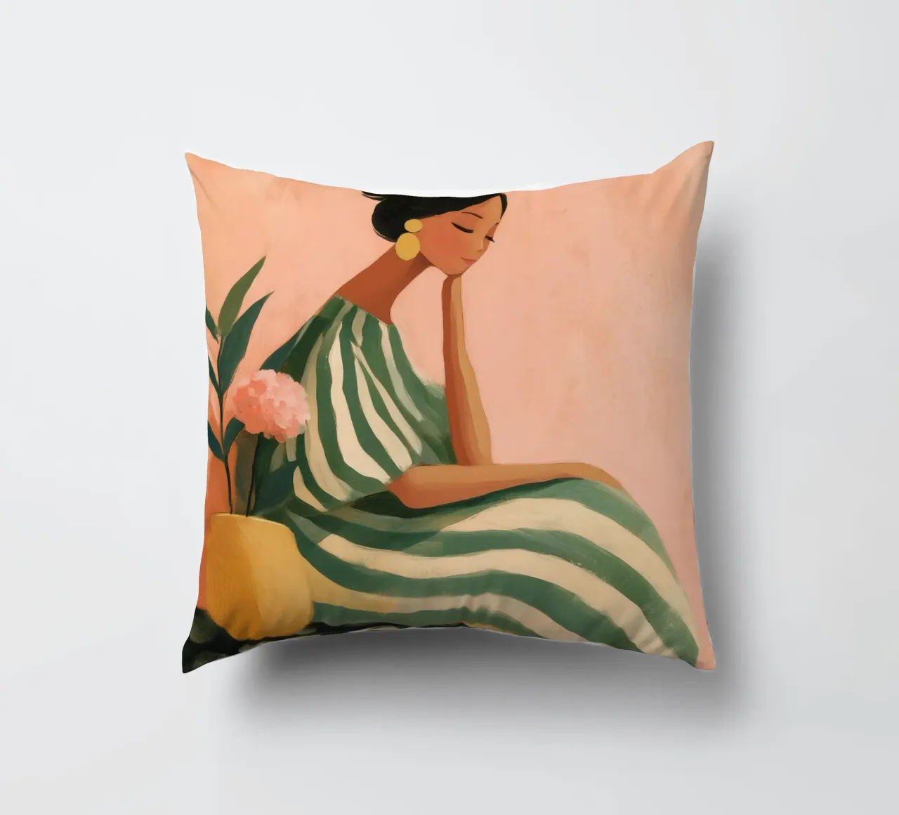 The Soft Geometry of Stillness cuscino da Clara August