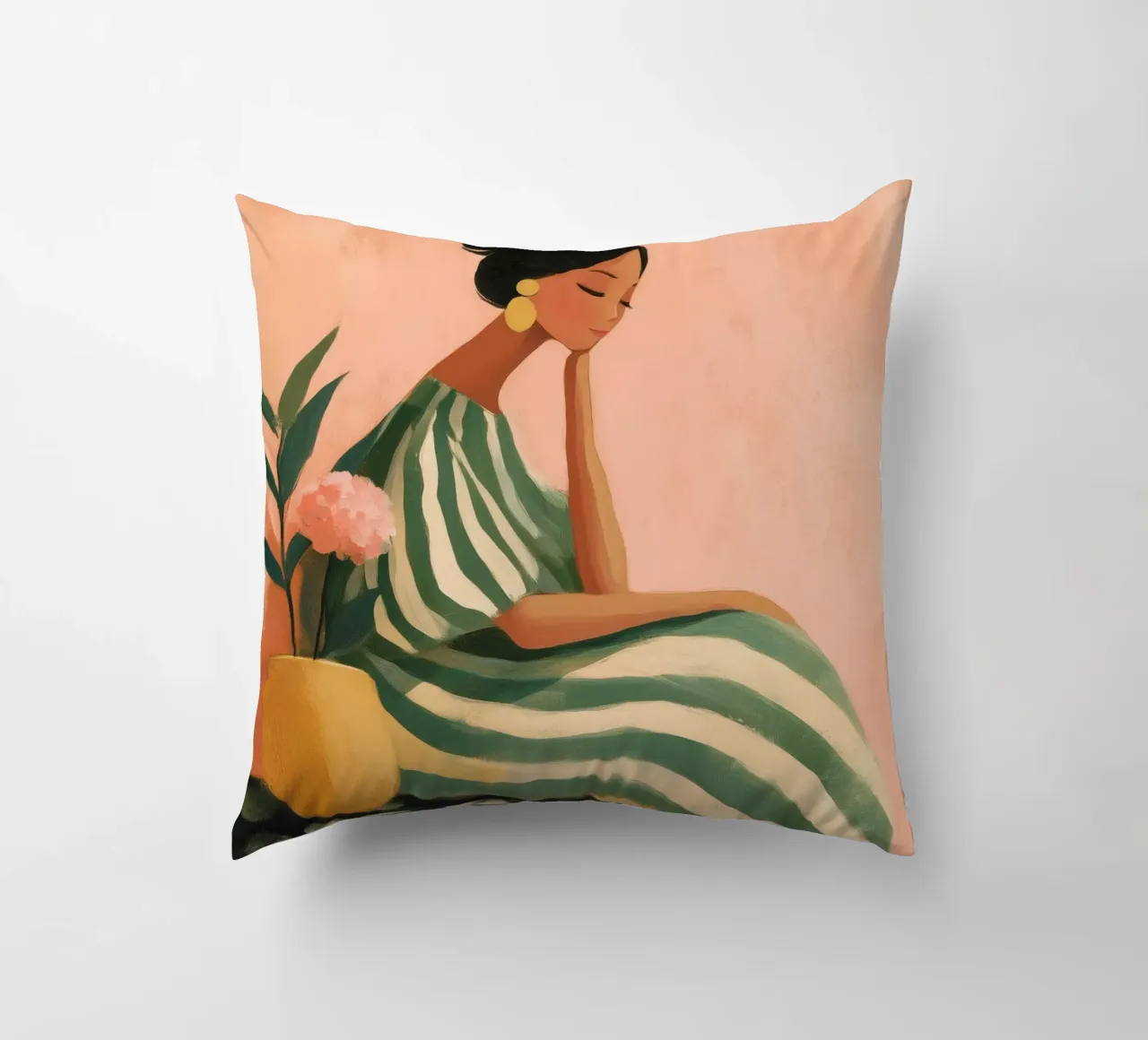 The Soft Geometry of Stillness cuscino da Clara August