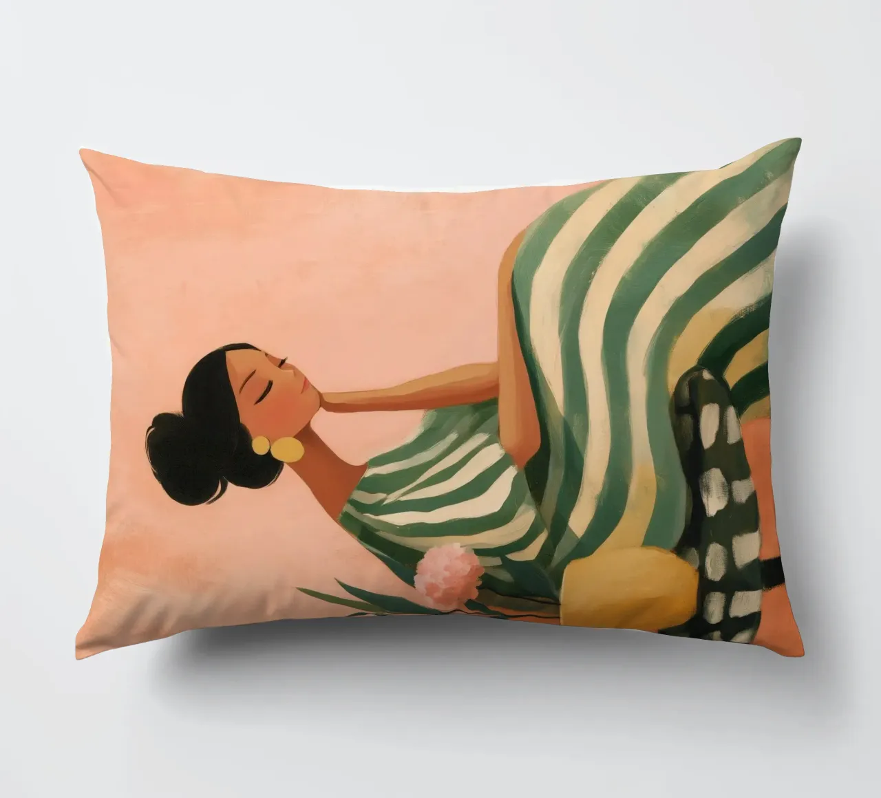 The Soft Geometry of Stillness cuscino da Clara August