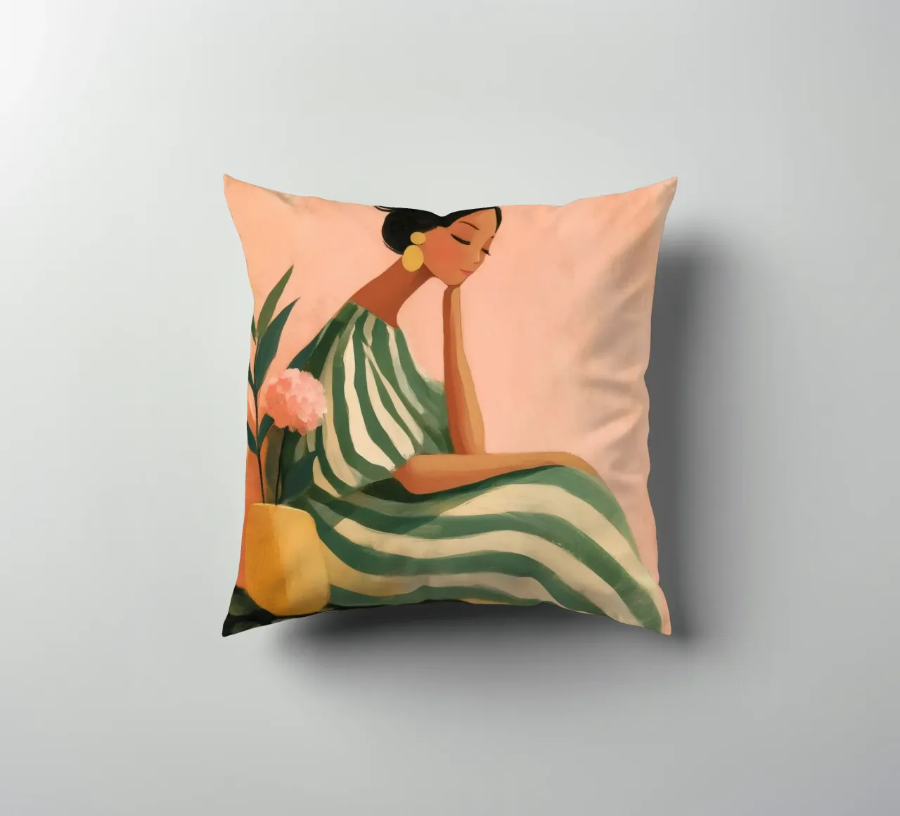 The Soft Geometry of Stillness cuscino da Clara August