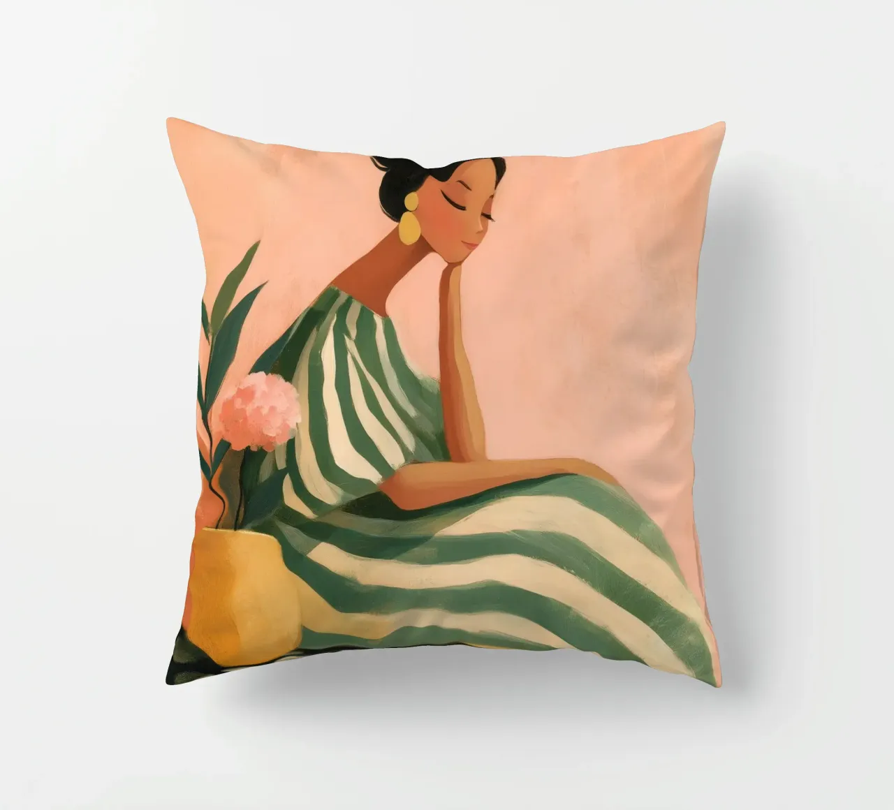 The Soft Geometry of Stillness cuscino da Clara August