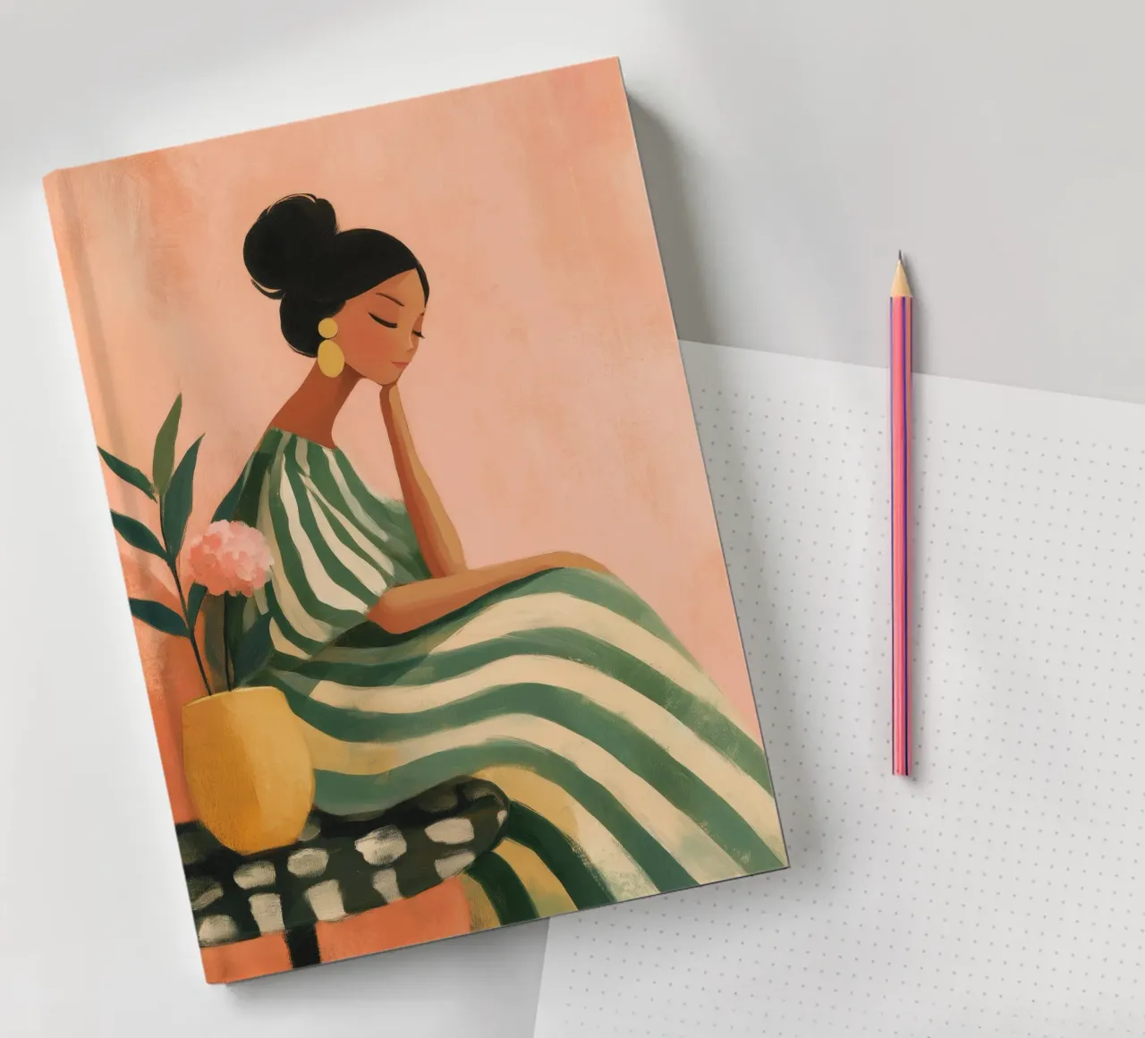 The Soft Geometry of Stillness notebook by Clara August