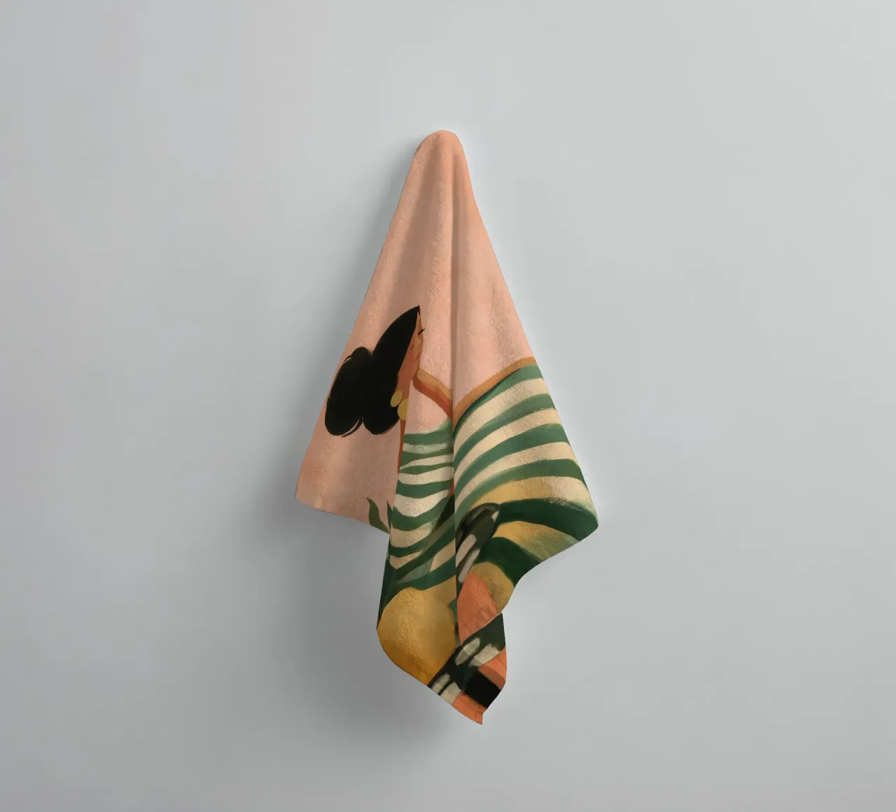 The Soft Geometry of Stillness asciugamano da bagno da Clara August