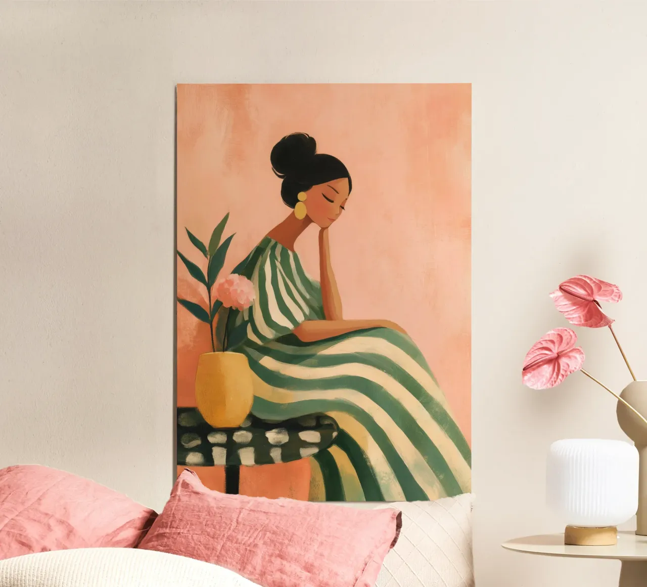 The Soft Geometry of Stillness alluminio dibond da Clara August