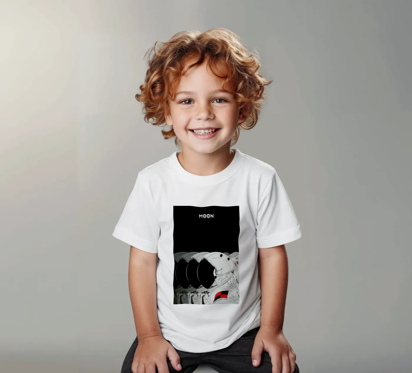 Moon t-shirt bambini da Cranio Dsgn