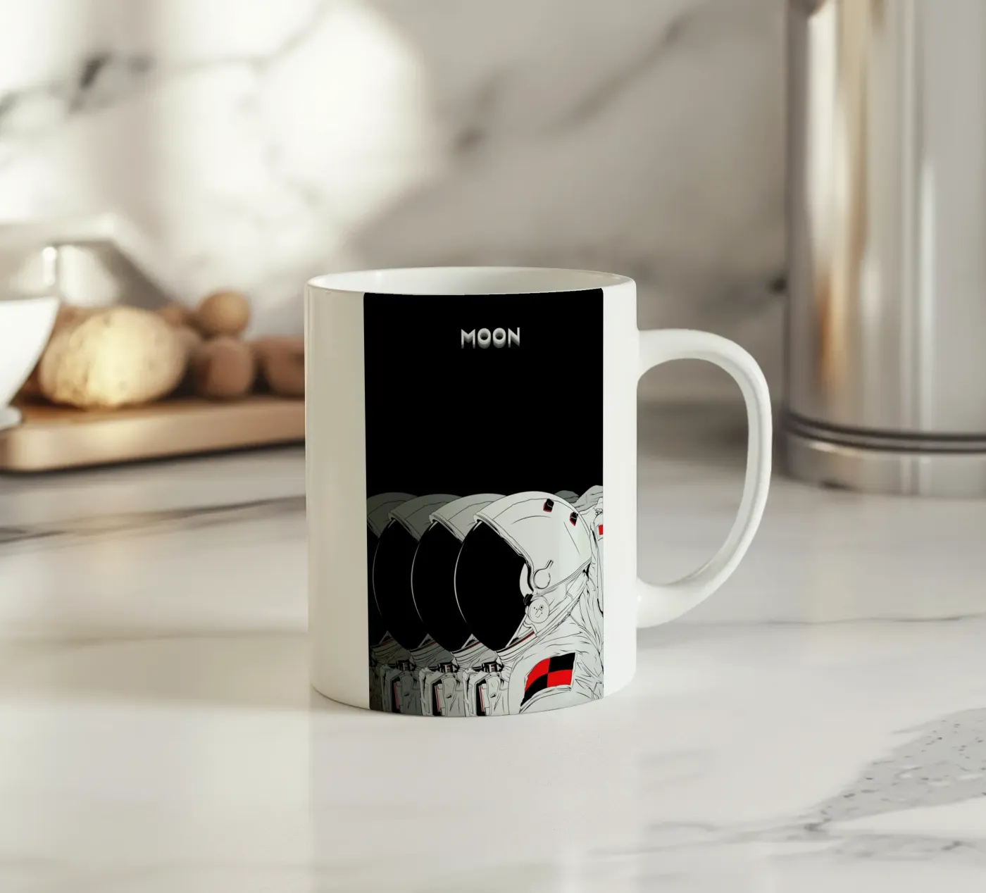 Moon ceramic mug by Cranio Dsgn