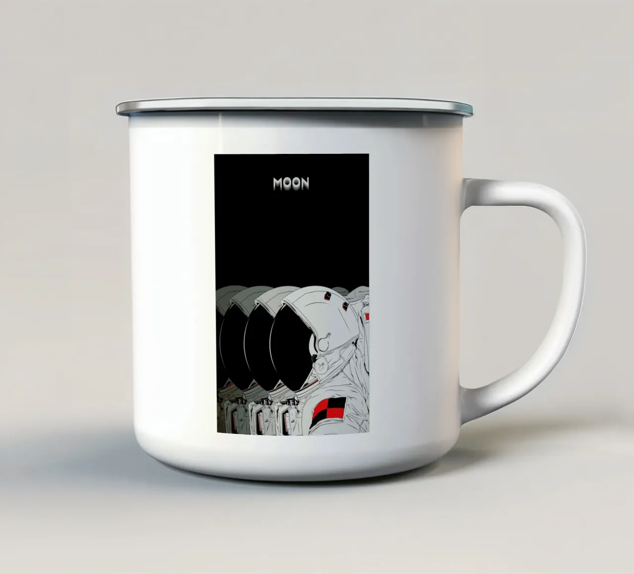 Moon tazza in smalto da Cranio Dsgn