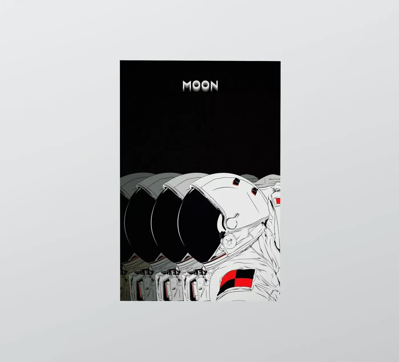 Moon sticker van Cranio Dsgn
