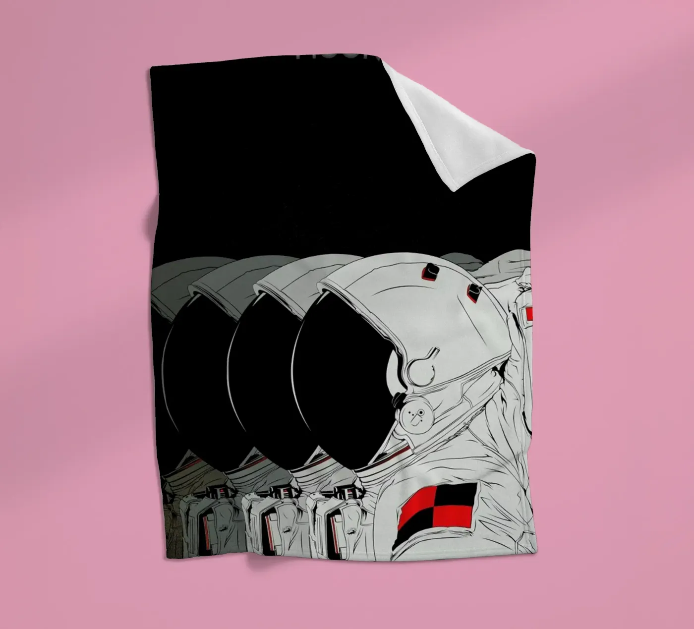 Moon fleece blanket by Cranio Dsgn