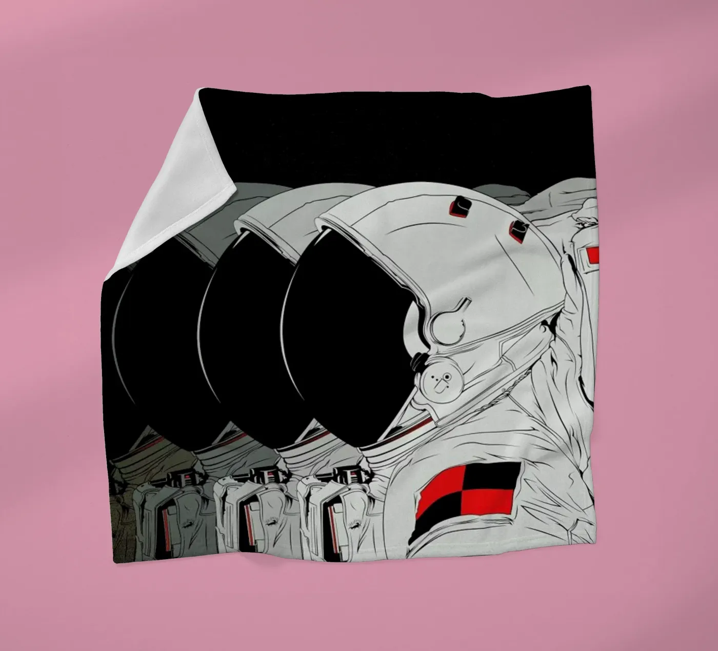Moon fleece blanket by Cranio Dsgn
