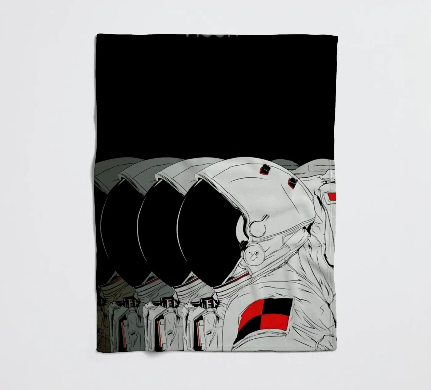 Moon fleece blanket by Cranio Dsgn
