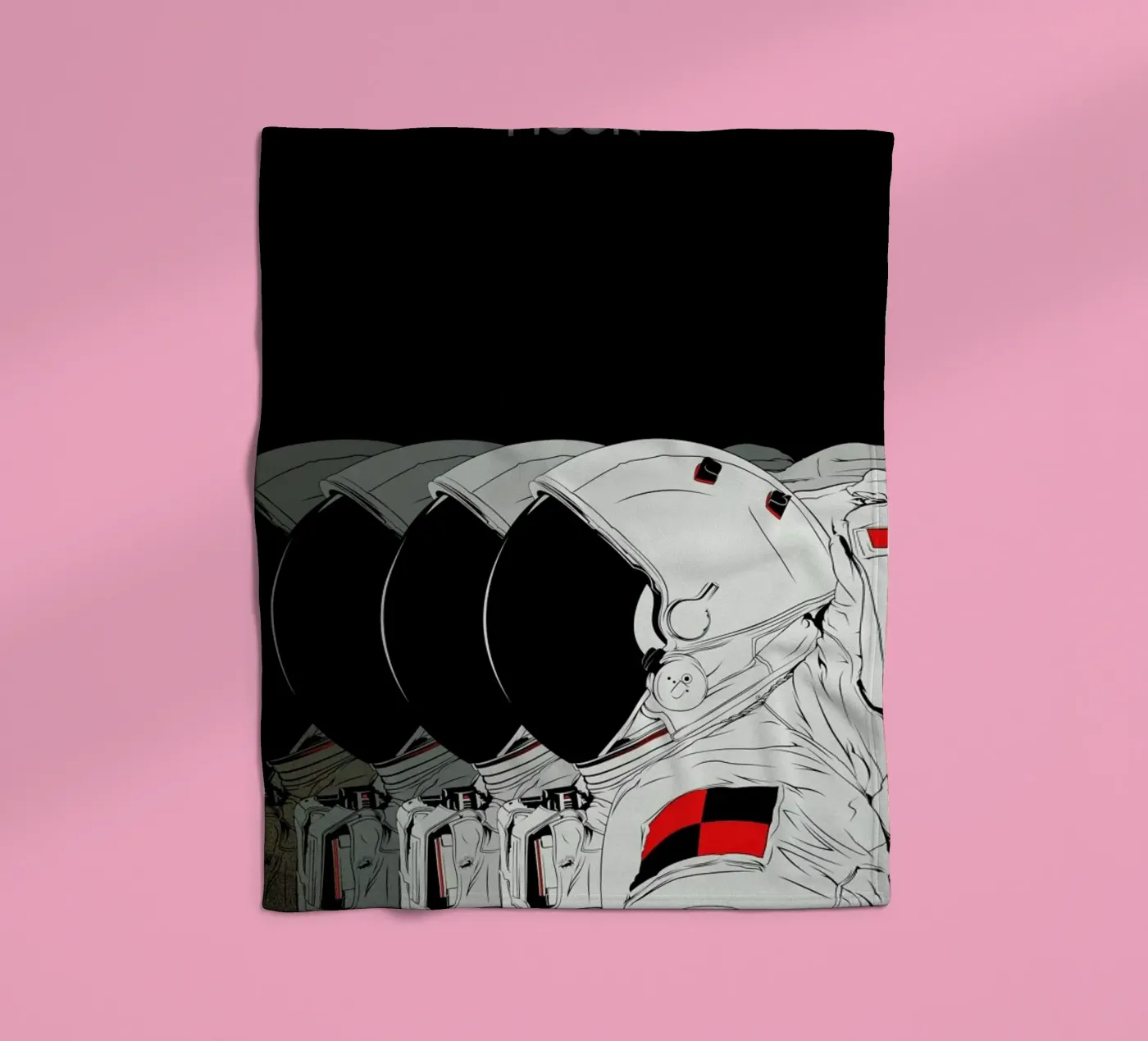 Moon fleece blanket by Cranio Dsgn