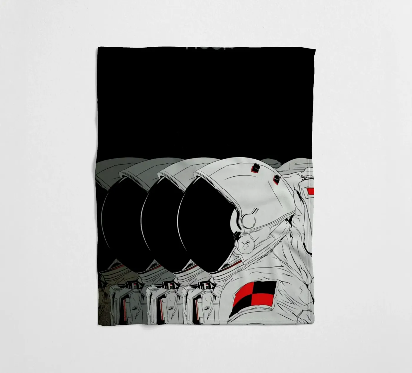 Moon fleece blanket by Cranio Dsgn