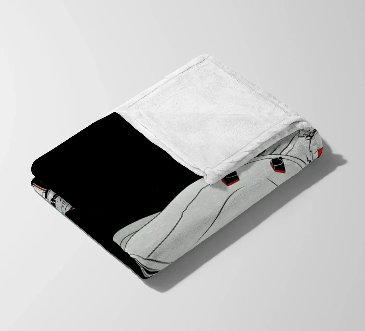 Moon fleece blanket by Cranio Dsgn