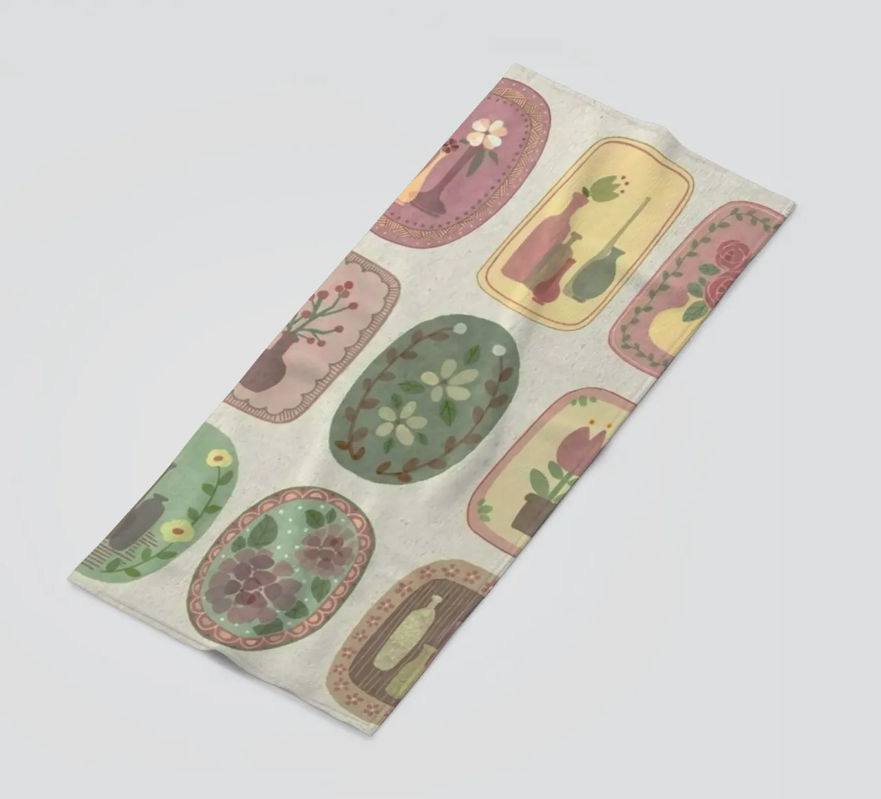 botanical nature beach towel by Histrol