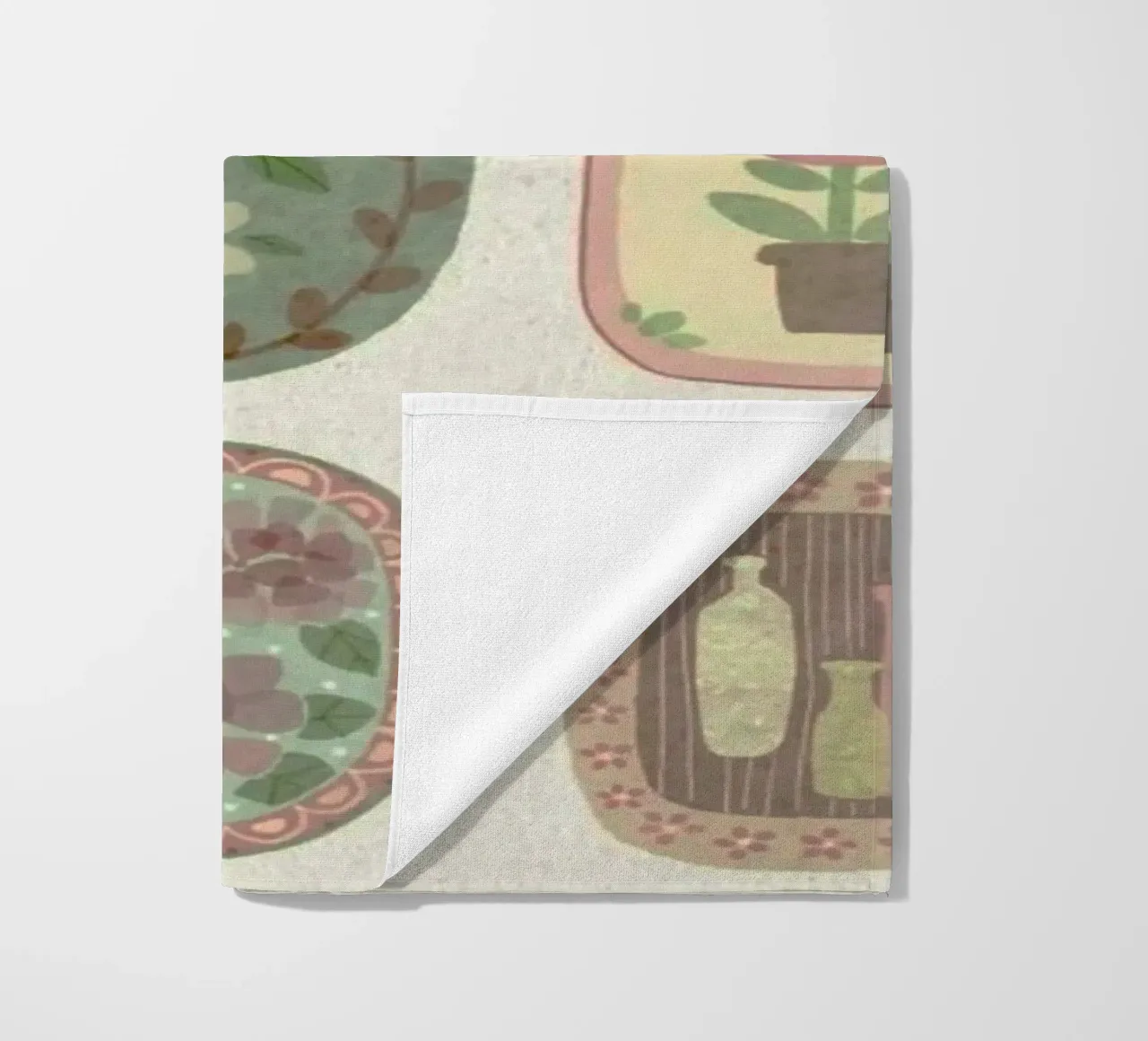 botanical nature beach towel by Histrol