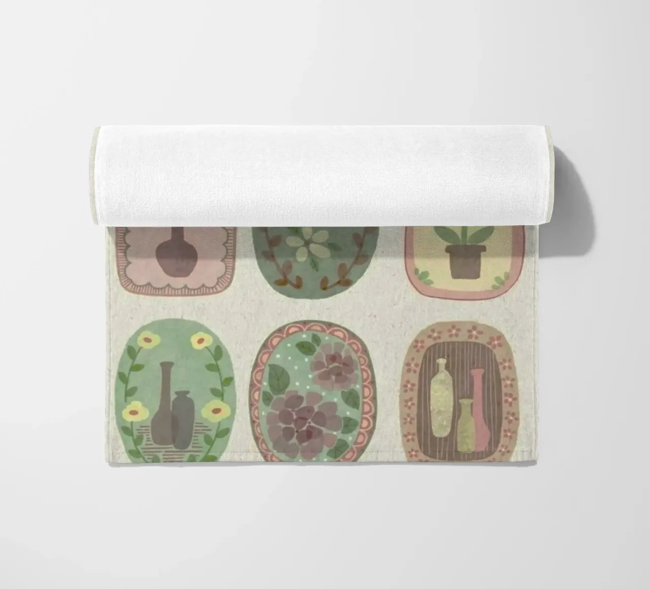 botanical nature beach towel by Histrol