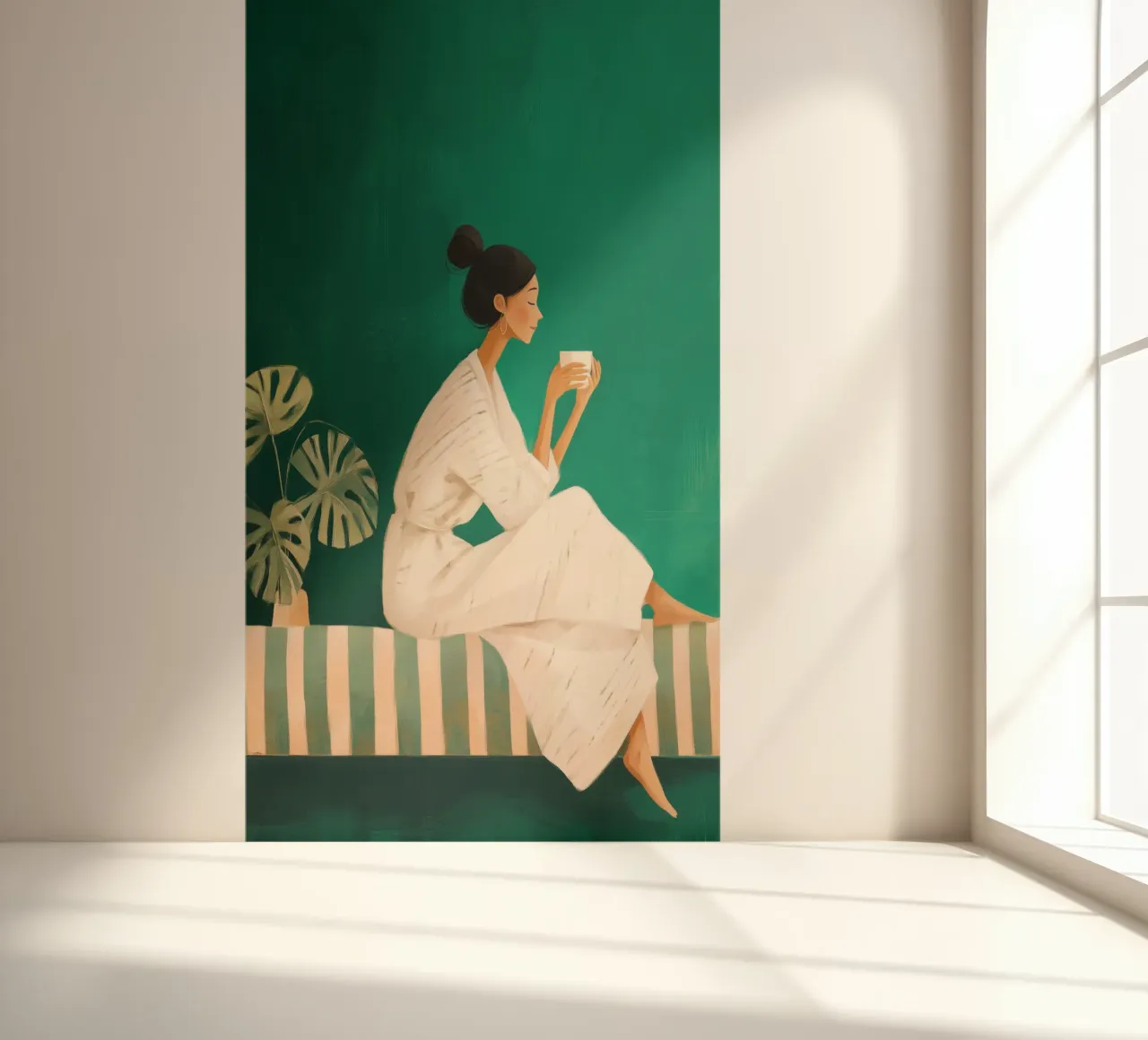 A Moment in Green papel para pared de Clara August