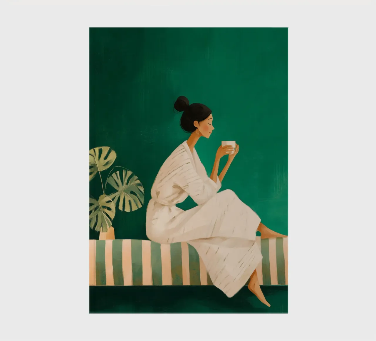 A Moment in Green notebook by Clara August