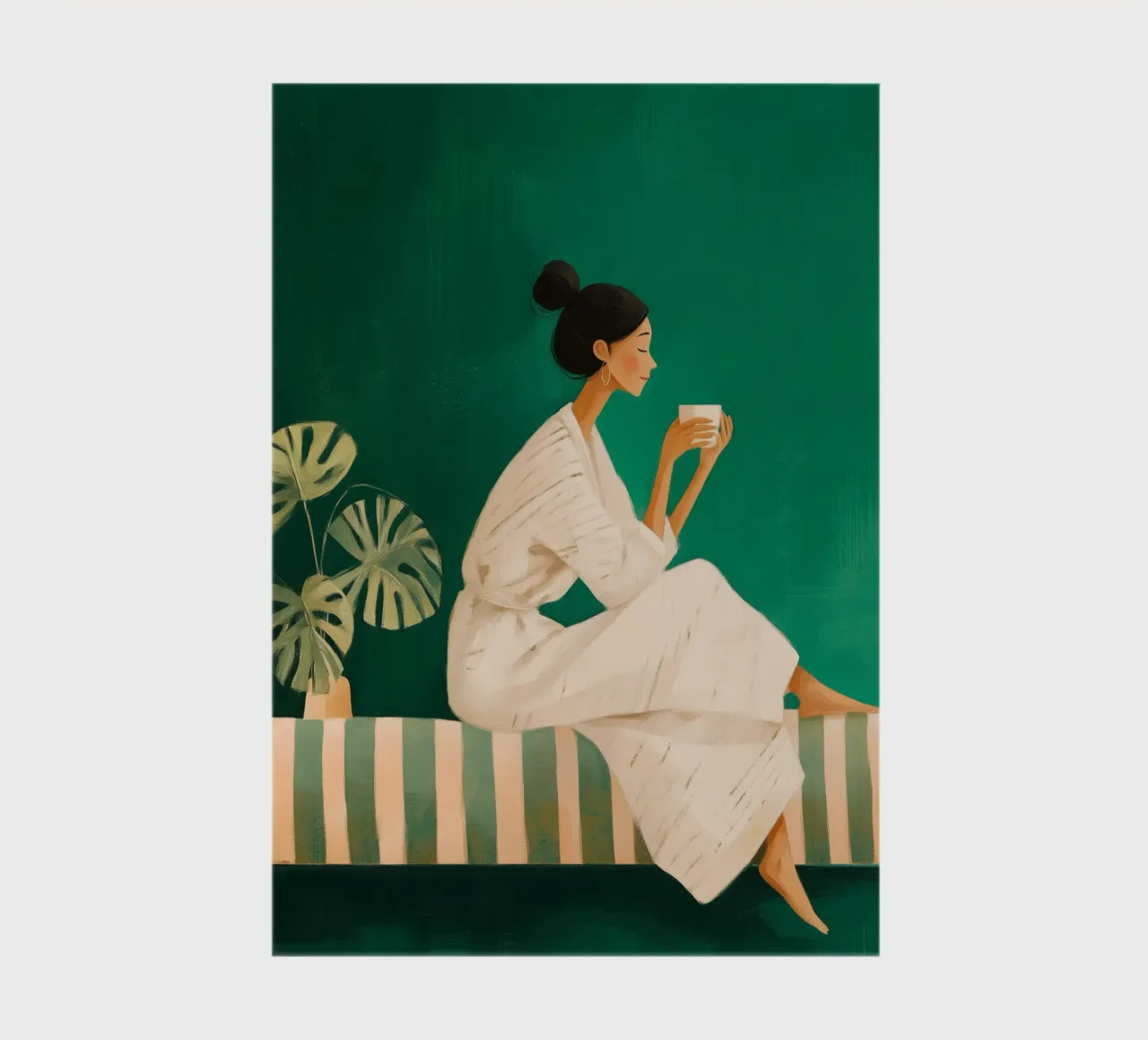 A Moment in Green notebook by Clara August