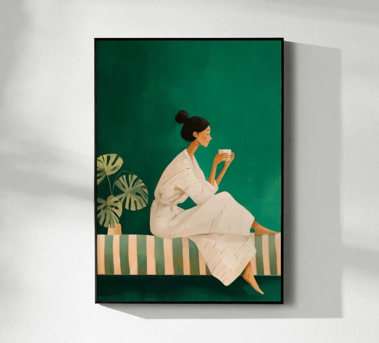 A Moment in Green acrylic glass by Clara August