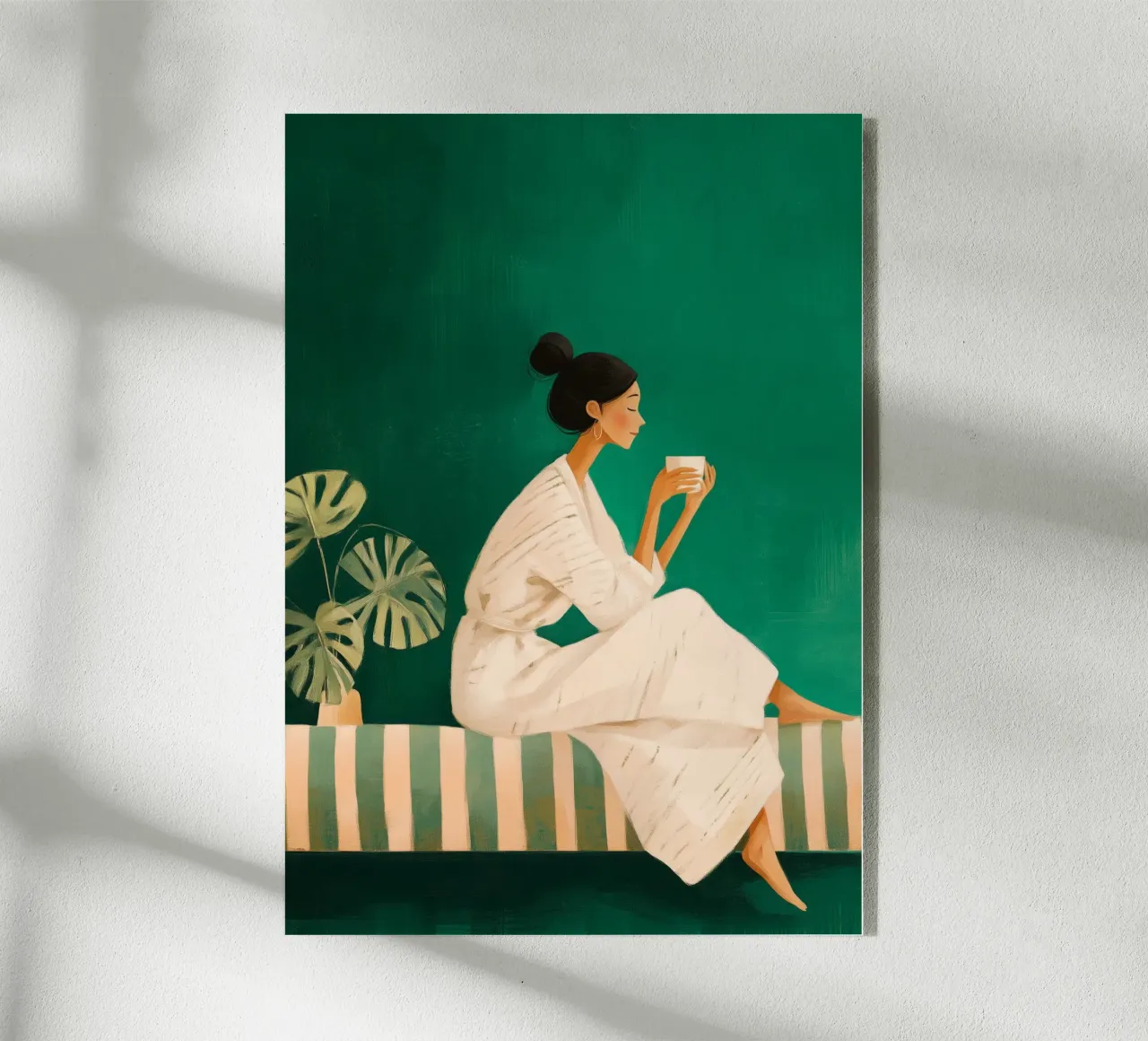 A Moment in Green acrylic glass by Clara August