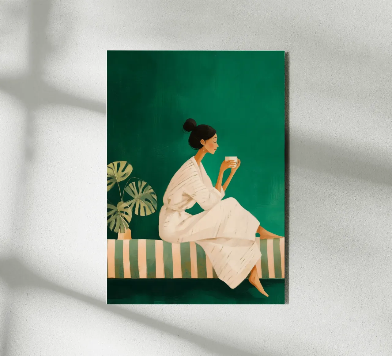 A Moment in Green alu-dibond by Clara August