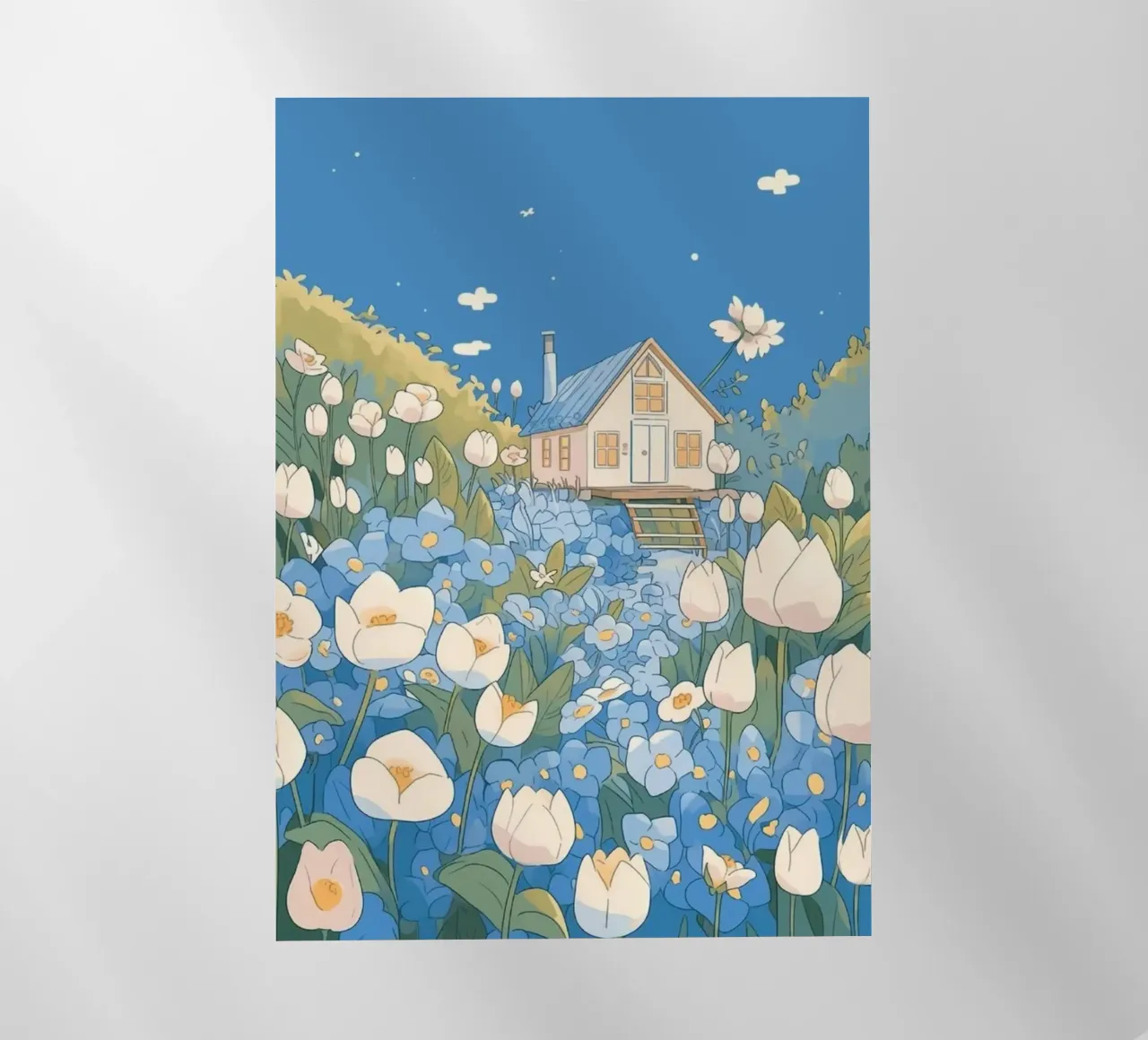 pathway flowerbeds pellicola backlit da prindy