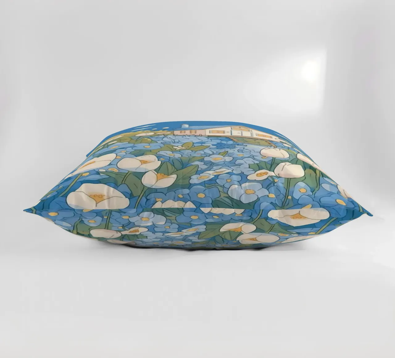 pathway flowerbeds decorative cushion by prindy