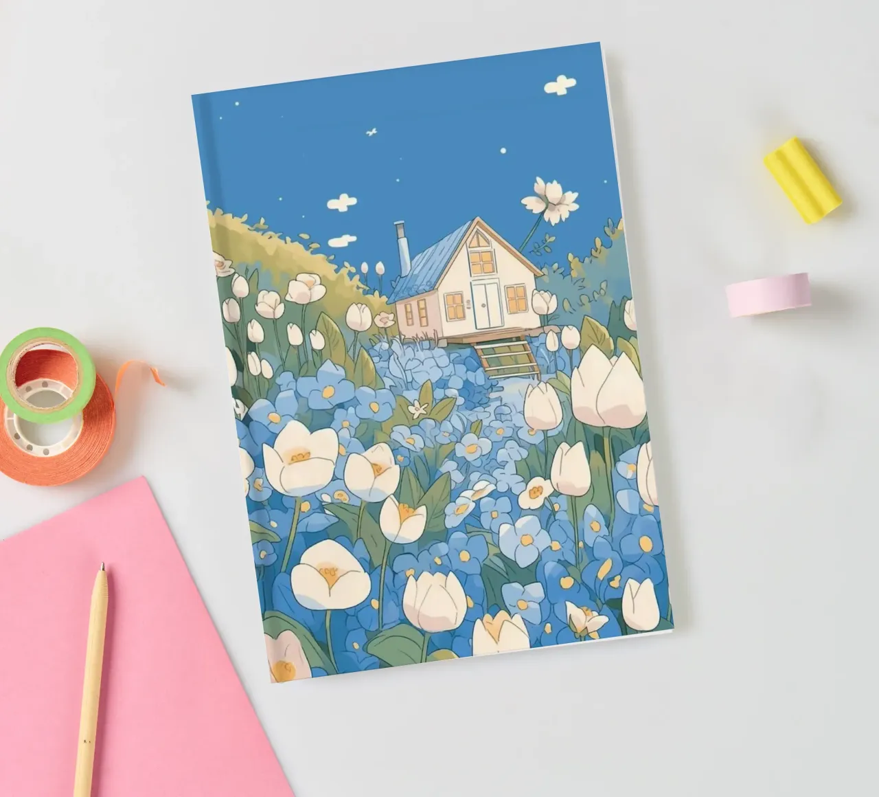 pathway flowerbeds notitieboek van prindy