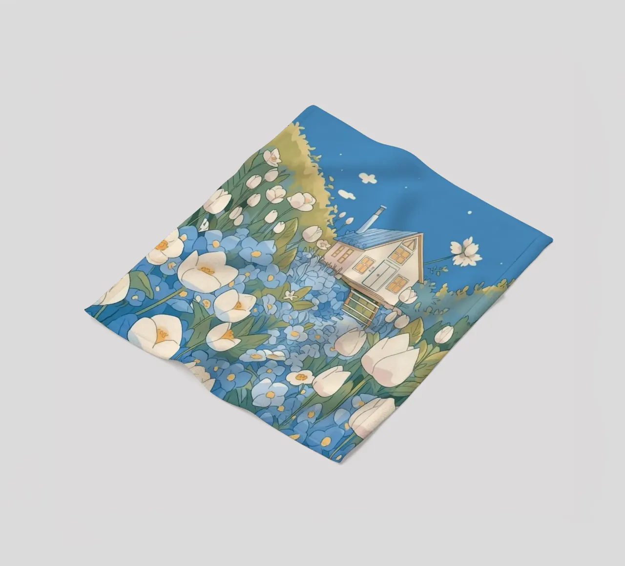 pathway flowerbeds fleecedeken van prindy